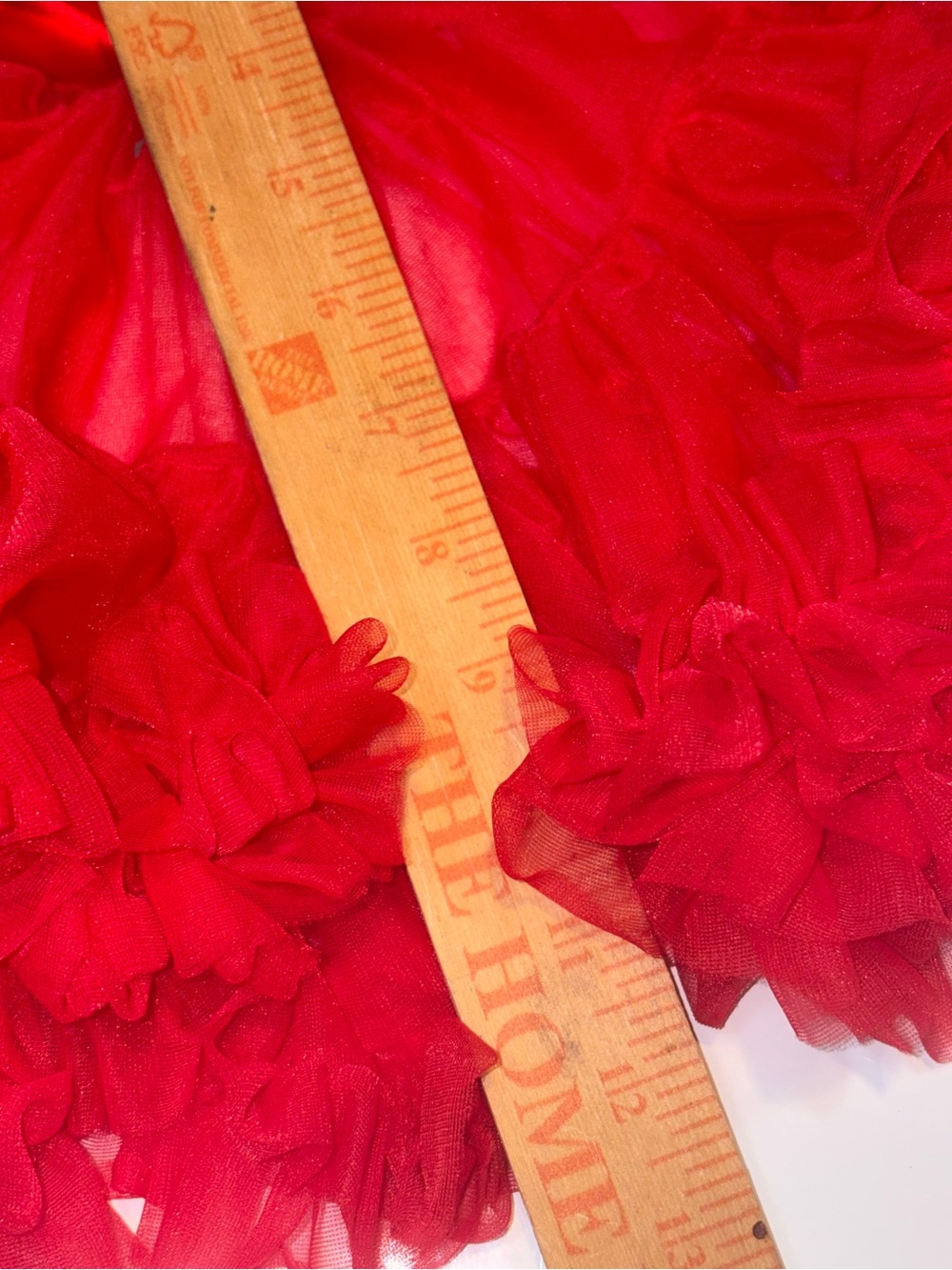 Tutu Couture red tiered tulle tutu petticoat skirt  voluminous ruffled layers - Picture 10 of 12